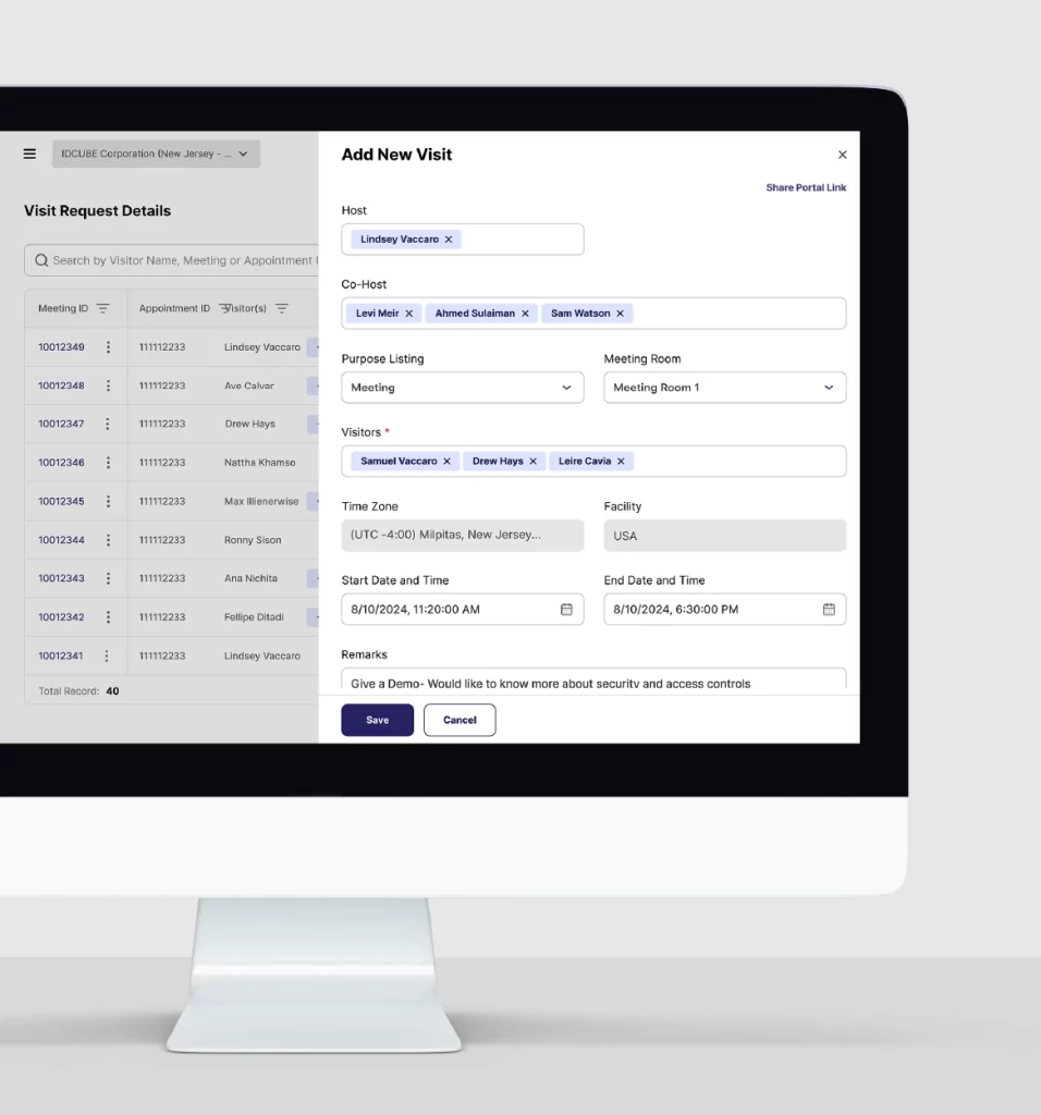 Visitor management software
