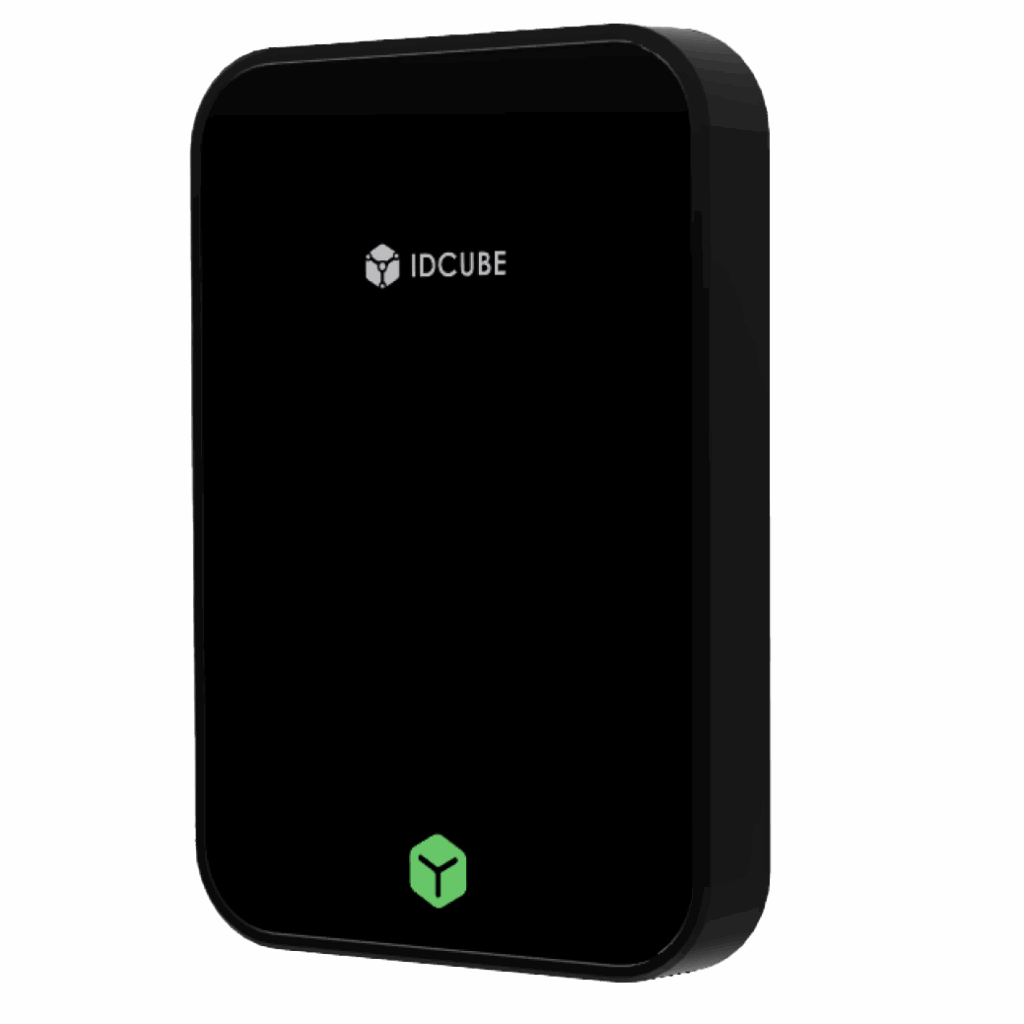 Idcube Reader AXS+ Smart Access Control Reader Via Smart Card QR & NFC | IDCUBE GLOBAL