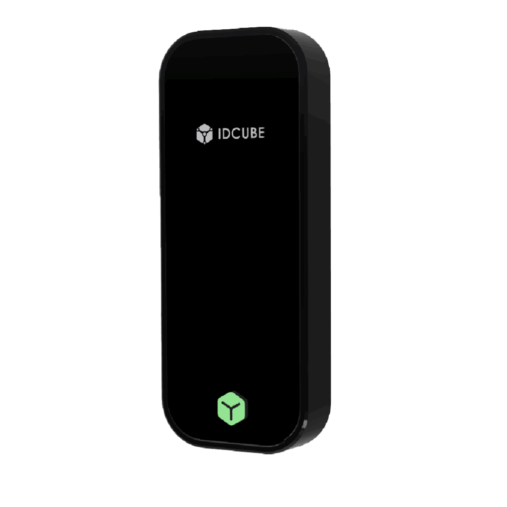 AXS+ Smart Access Control Reader Via Smart Card QR & NFC | IDCUBE GLOBAL