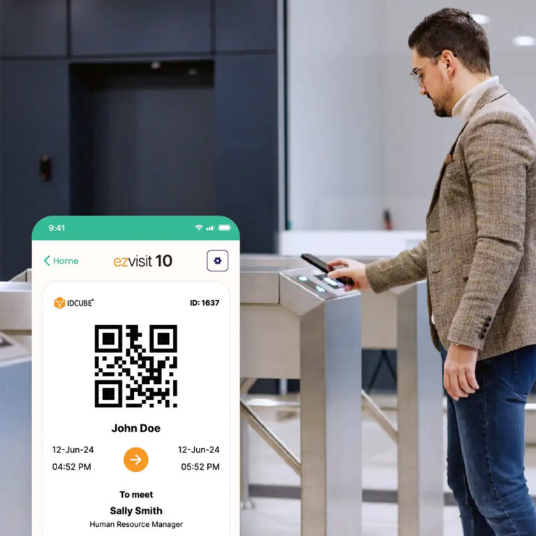 AXS+ Smart Access Control Reader Via Smart Card QR & NFC | IDCUBE GLOBAL