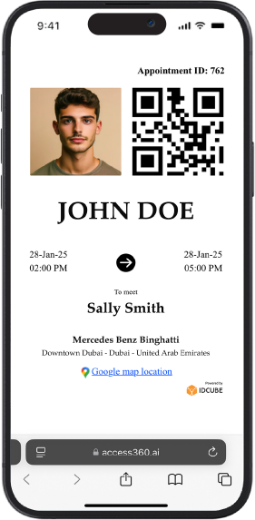 Visitor management - virtual pass - GreenID