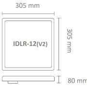 IDLR12 V2 Dimensions
