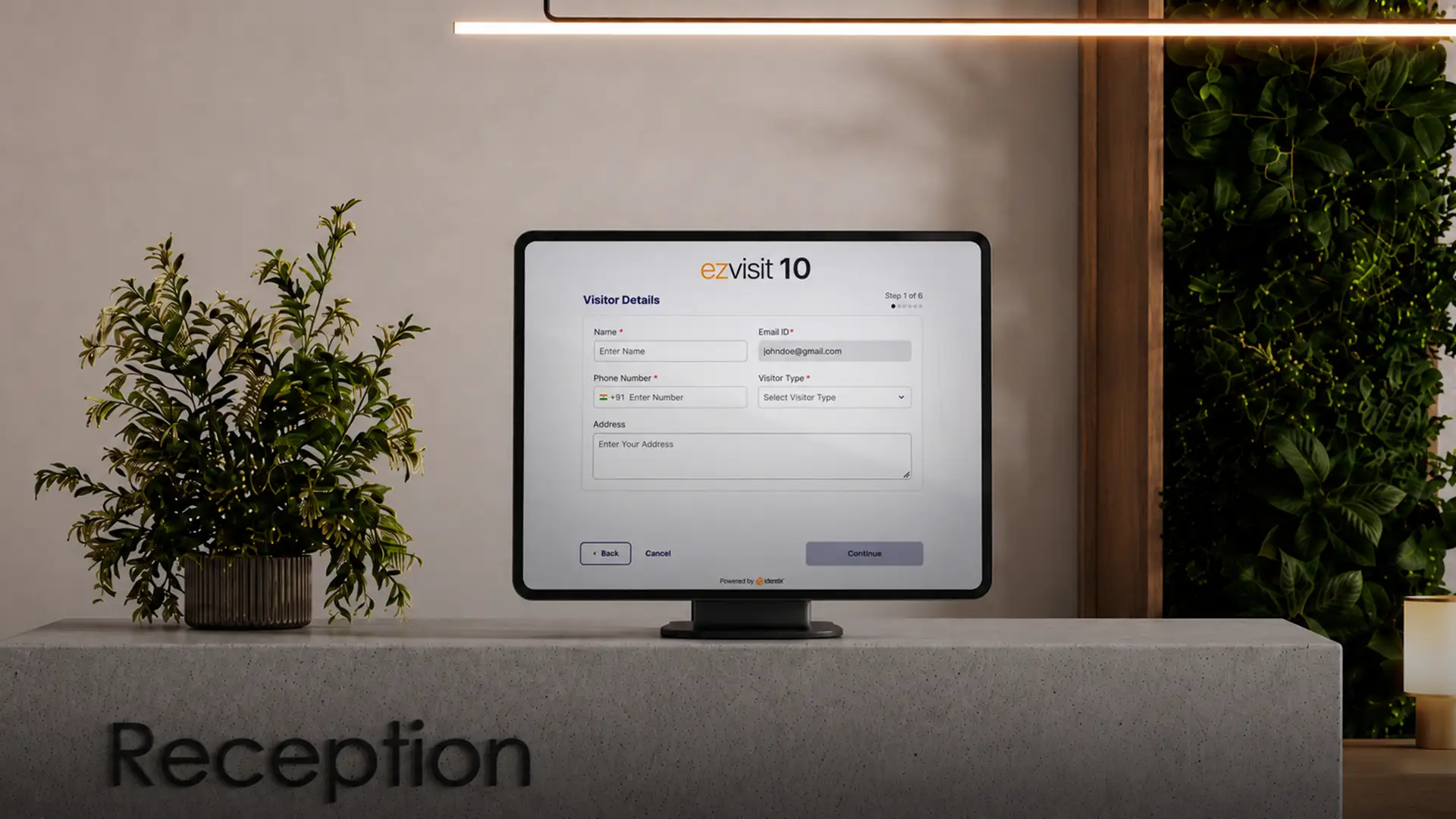Visitor Management Kiosk: Reduce Reception Bottlenecks & Secure Visitor Access